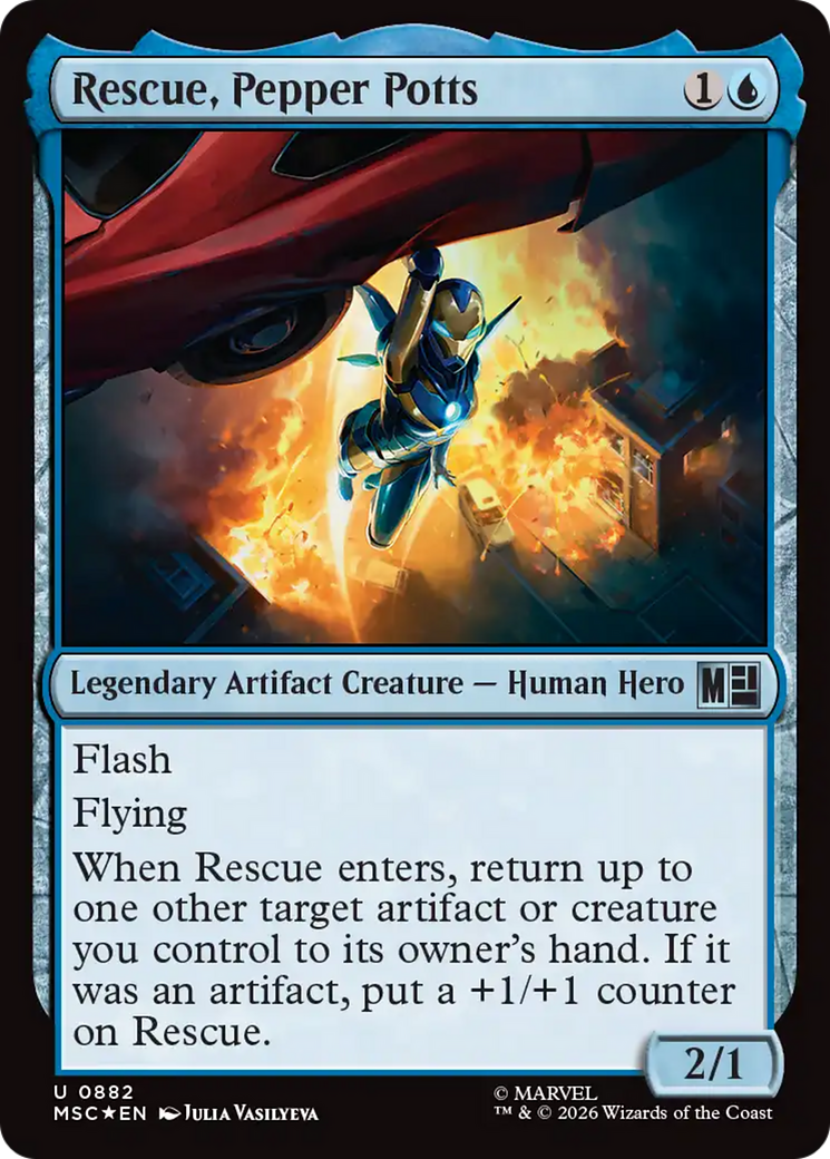 Rescue, Pepper Potts - Magic: The Gathering - MoxLand