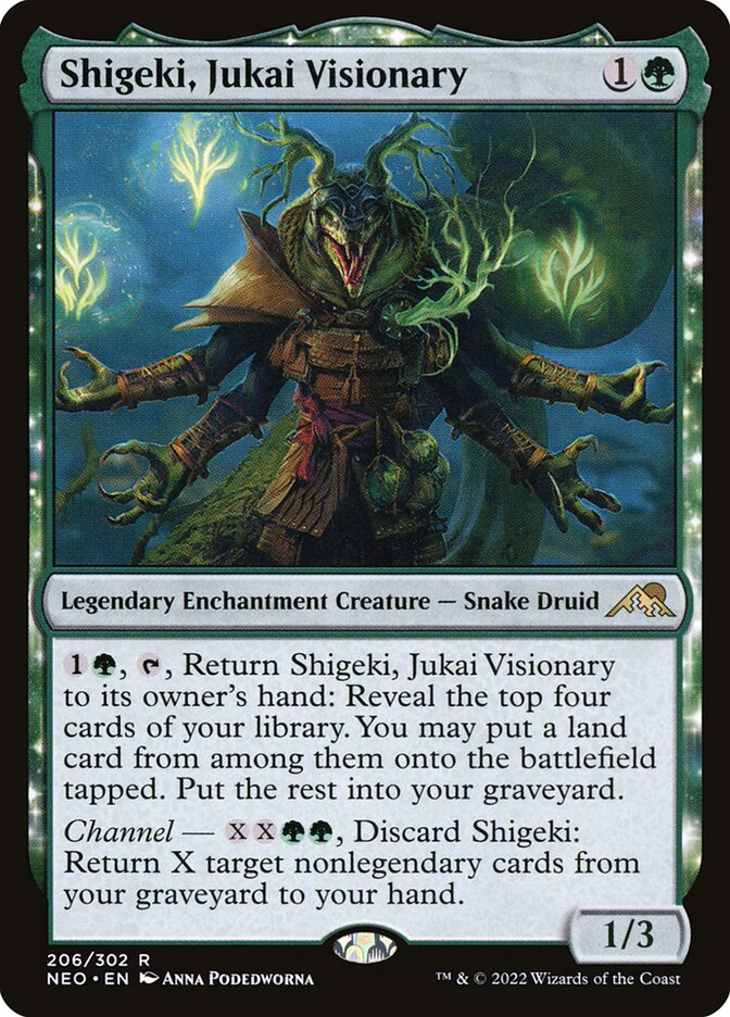 Shigeki, Visionário Jukai / Shigeki, Jukai Visionary - Magic: The Gathering - MoxLand