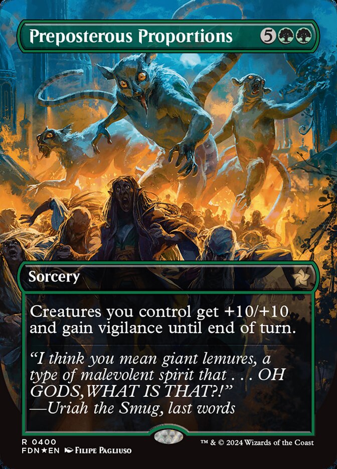 Proporções Absurdas / Preposterous Proportions - Magic: The Gathering - MoxLand
