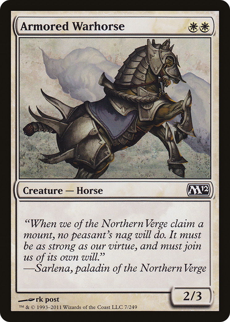Cavalo de Guerra Blindado / Armored Warhorse - Magic: The Gathering - MoxLand