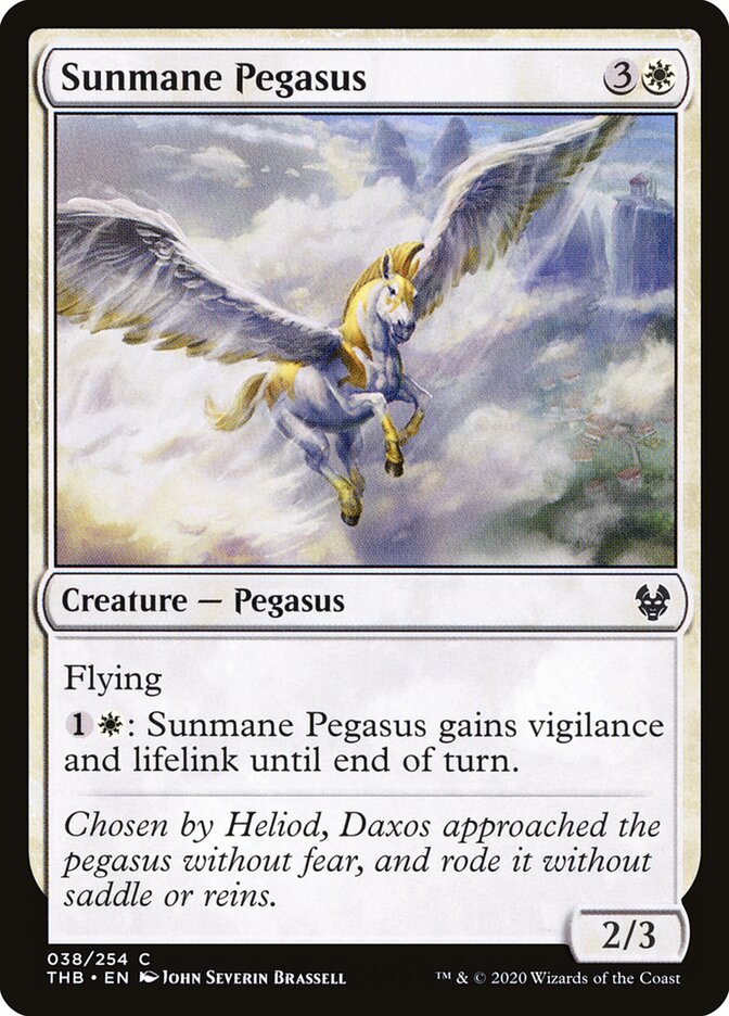 Pégaso da Crina Solar / Sunmane Pegasus - Magic: The Gathering - MoxLand