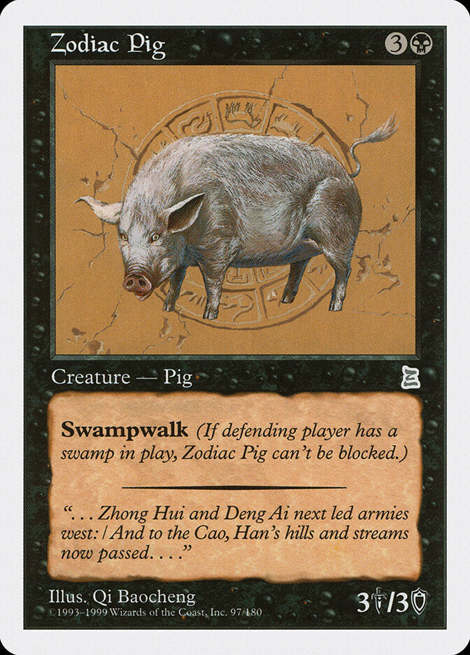 Zodiac Pig - Magic: The Gathering - MoxLand