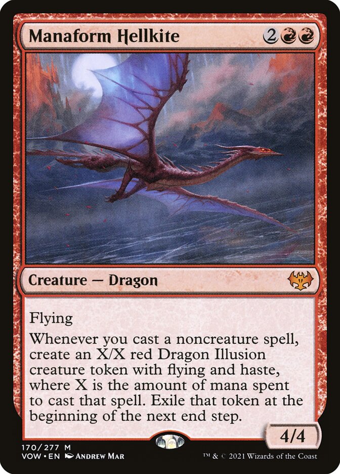 Dragão Avérneo Manaforme / Manaform Hellkite - Magic: The Gathering - MoxLand