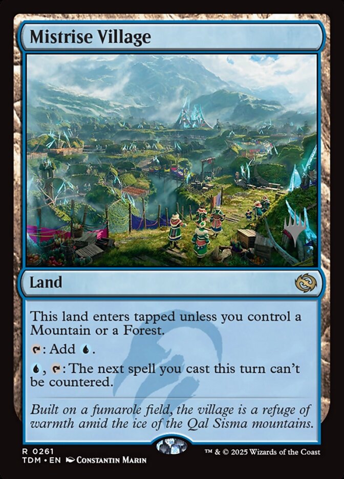 Mistrise Village - Magic: The Gathering - MoxLand