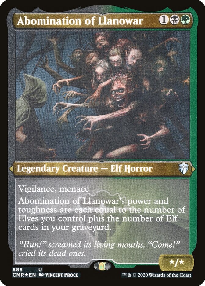 Abominação de Llanowar / Abomination of Llanowar - Magic: The Gathering - MoxLand