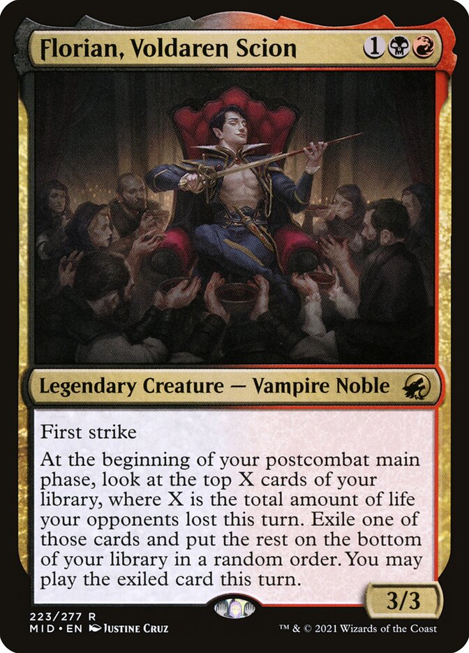 Florian, Herdeiro dos Voldaren / Florian, Voldaren Scion - Magic: The Gathering - MoxLand