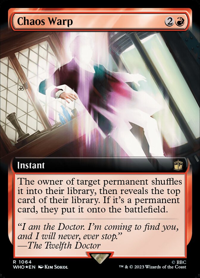 Distorção Caótica / Chaos Warp - Magic: The Gathering - MoxLand