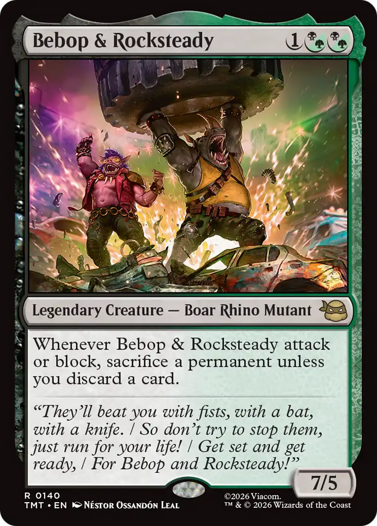 Bebop & Rocksteady - Magic: The Gathering - MoxLand