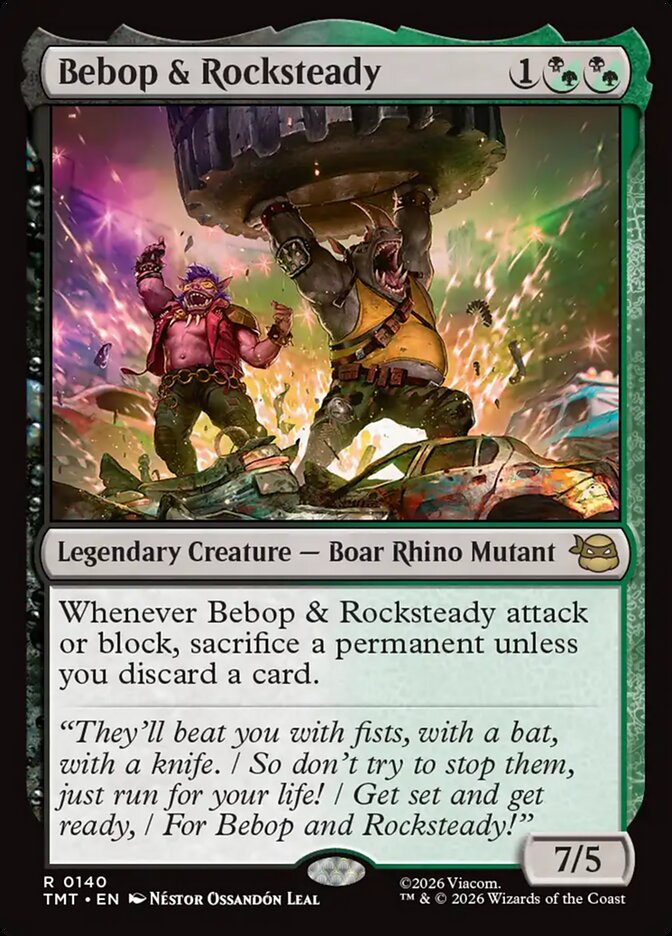 Bebop & Rocksteady - Magic: The Gathering - MoxLand
