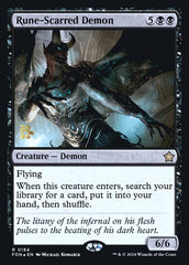 Demônio das Cicatrizes Rúnicas / Rune-Scarred Demon - Magic: The Gathering - MoxLand