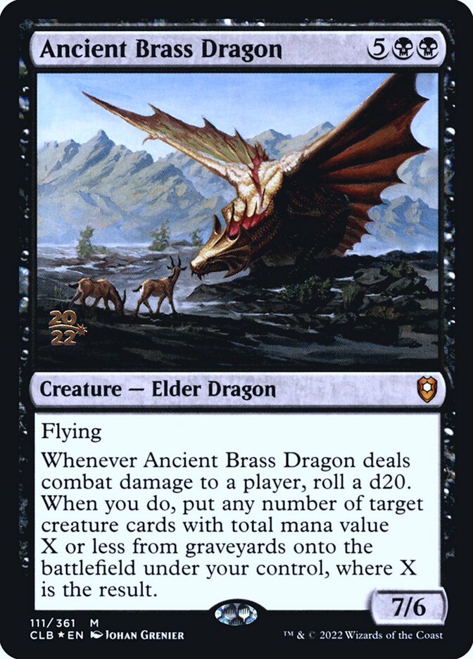 Dragão de Latão Ancião / Ancient Brass Dragon - Magic: The Gathering - MoxLand