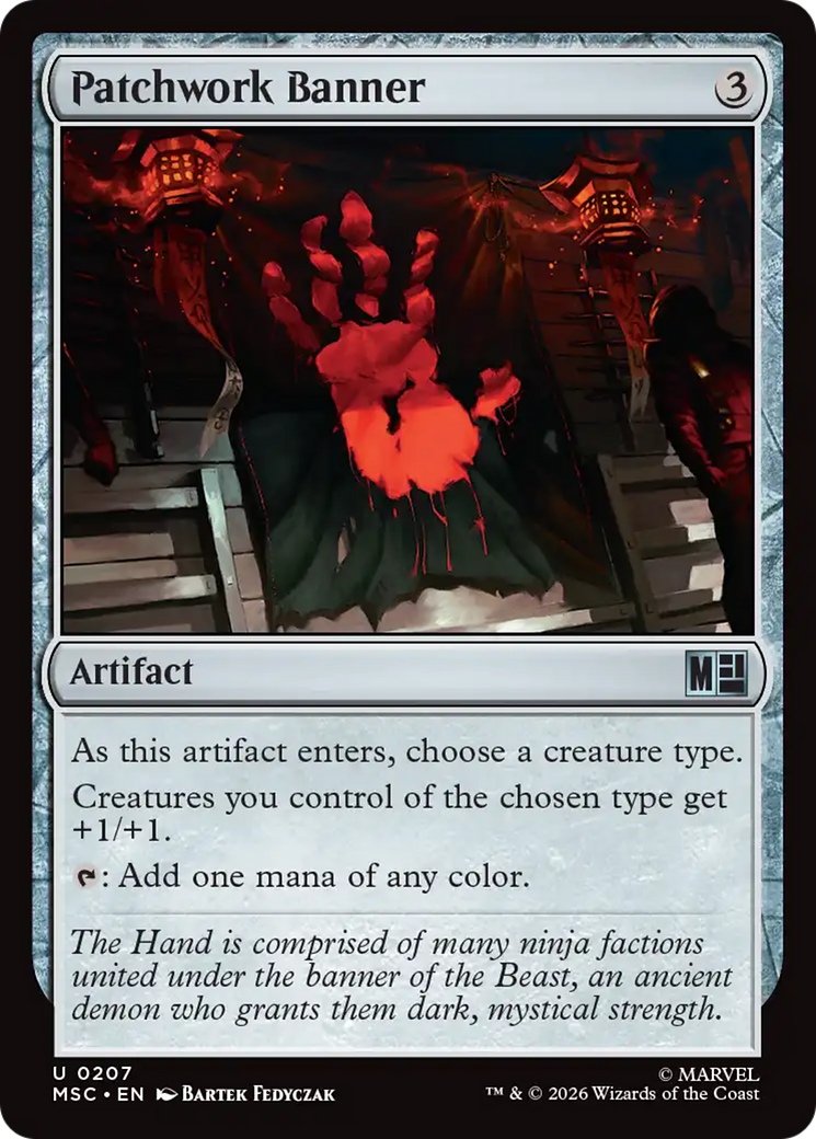 Estandarte dos Retalhos / Patchwork Banner - Magic: The Gathering - MoxLand