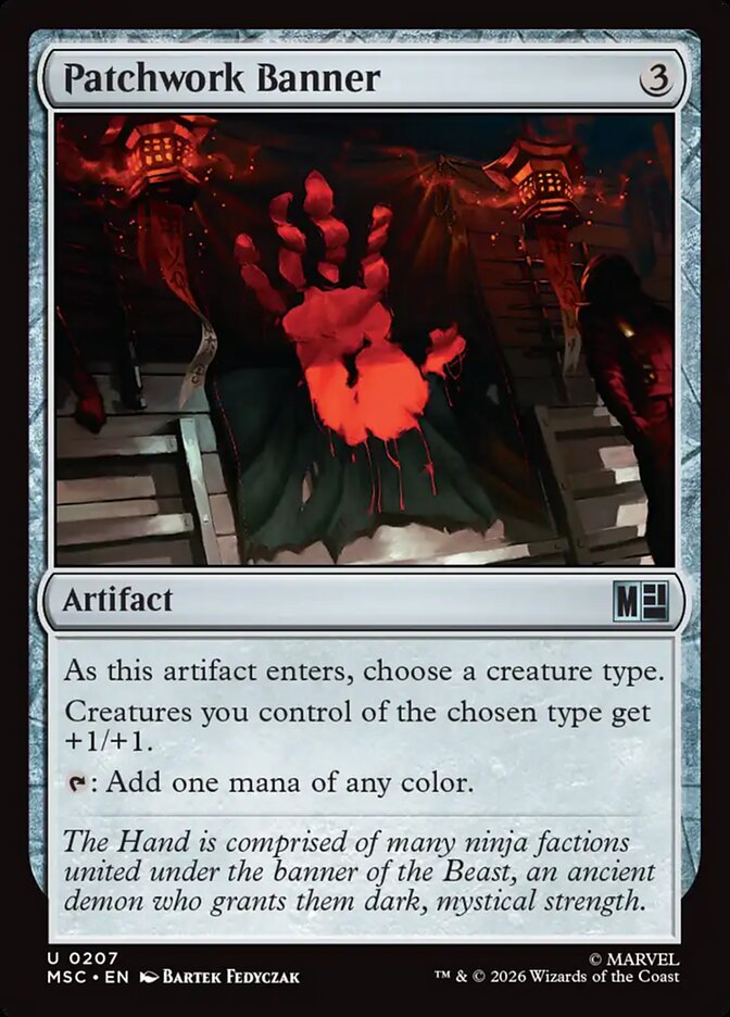 Estandarte dos Retalhos / Patchwork Banner - Magic: The Gathering - MoxLand