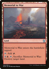Memorial à Guerra / Memorial to War - Magic: The Gathering - MoxLand