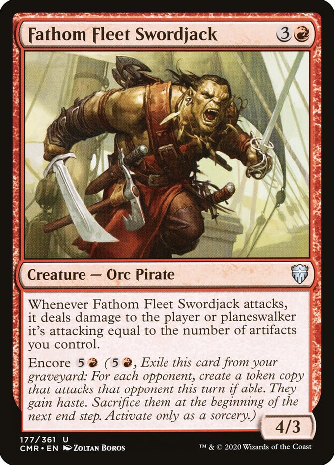 Espadeiro da Frota Abissal / Fathom Fleet Swordjack - Magic: The Gathering - MoxLand