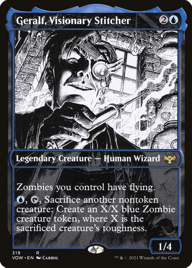 Geralf, Suturador Visionário / Geralf, Visionary Stitcher - Magic: The Gathering - MoxLand