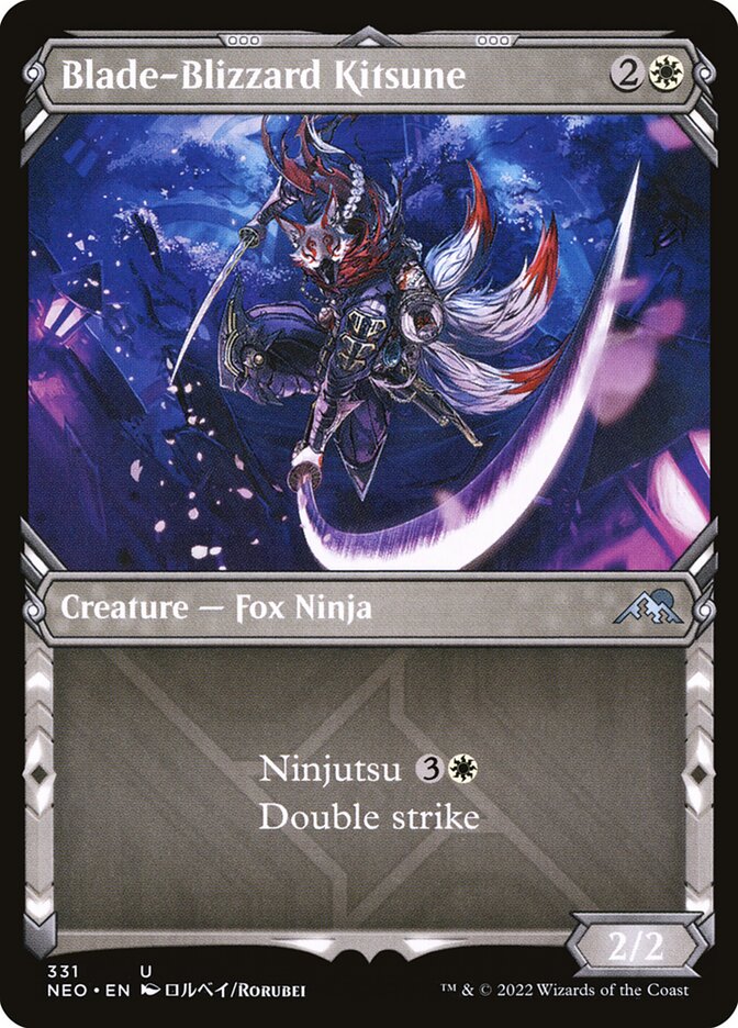 Kitsune da Tempestade de Lâminas / Blade-Blizzard Kitsune - Magic: The Gathering - MoxLand