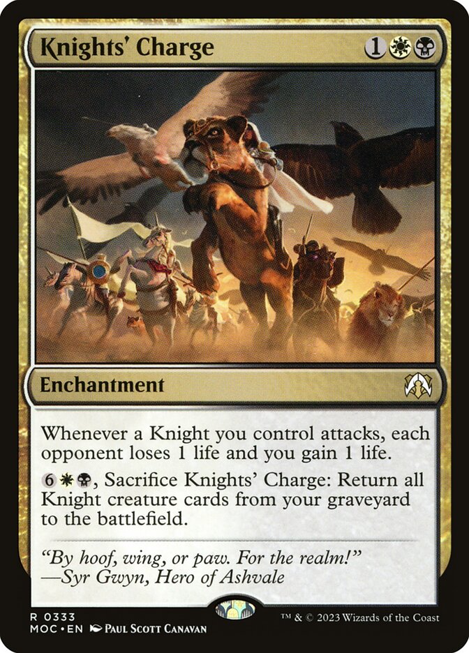 Carga dos Cavaleiros / Knights' Charge - Magic: The Gathering - MoxLand