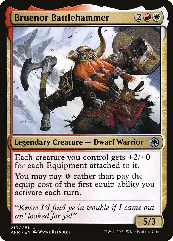 Bruenor Martelo de Batalha / Bruenor Battlehammer - Magic: The Gathering - MoxLand