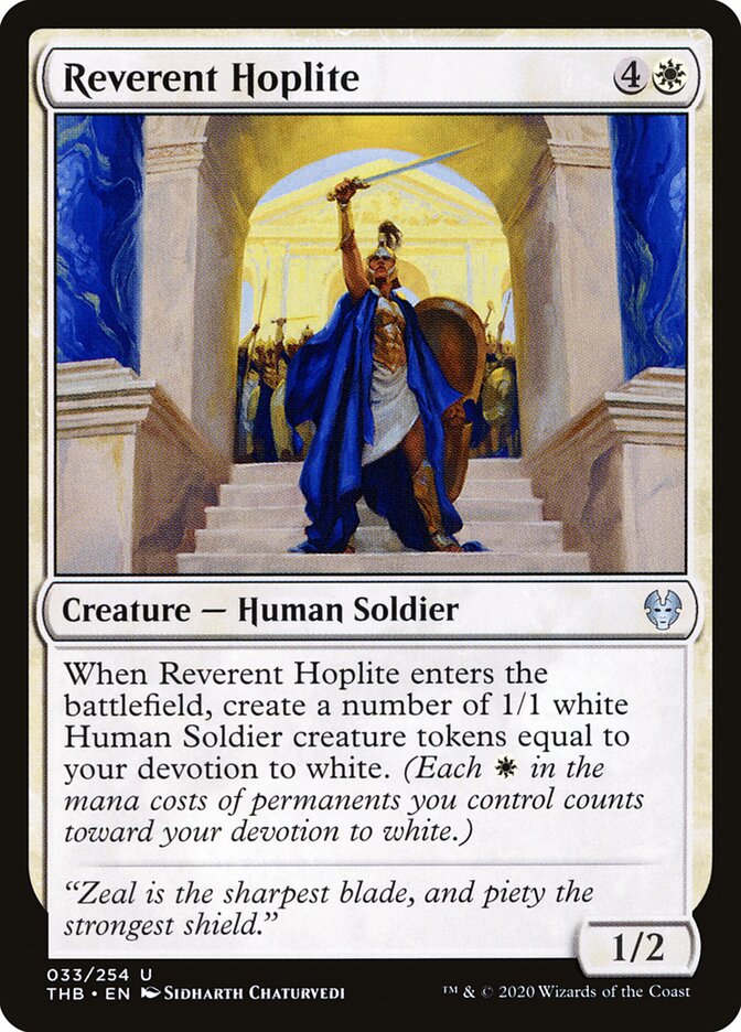 Hoplita Reverente / Reverent Hoplite - Magic: The Gathering - MoxLand