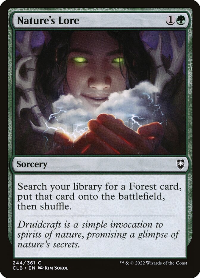 Sabedoria da Natureza / Nature's Lore - Magic: The Gathering - MoxLand