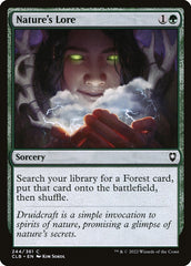 Sabedoria da Natureza / Nature's Lore - Magic: The Gathering - MoxLand