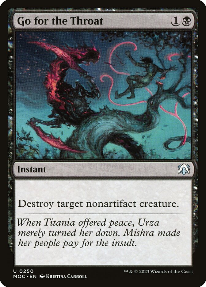 Atacar na Jugular / Go for the Throat - Magic: The Gathering - MoxLand