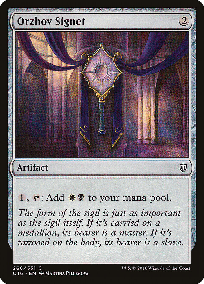 Sinete Orzhov / Orzhov Signet - Magic: The Gathering - MoxLand