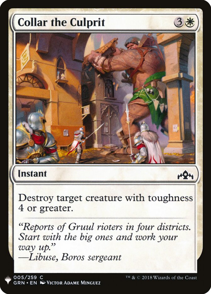 Prender o Culpado / Collar the Culprit - Magic: The Gathering - MoxLand
