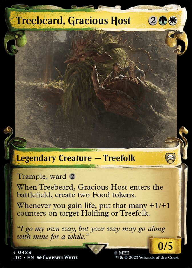 Barbárvore, Anfitrião Gracioso / Treebeard, Gracious Host - Magic: The Gathering - MoxLand