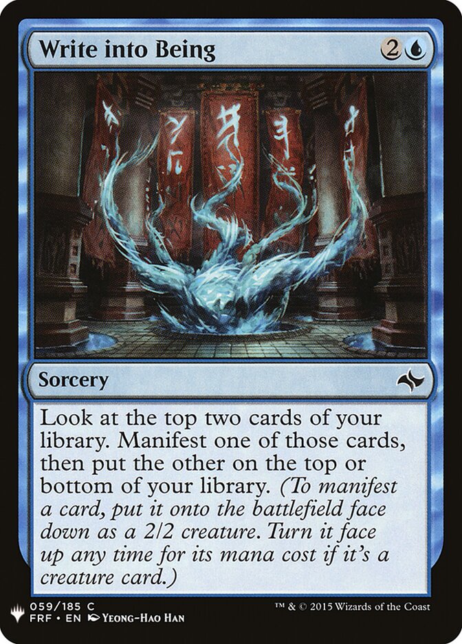 Escrever Existência / Write into Being - Magic: The Gathering - MoxLand