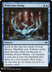 Escrever Existência / Write into Being - Magic: The Gathering - MoxLand