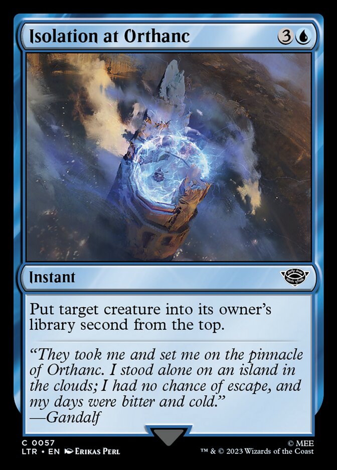 Isolamento em Orthanc / Isolation at Orthanc - Magic: The Gathering - MoxLand
