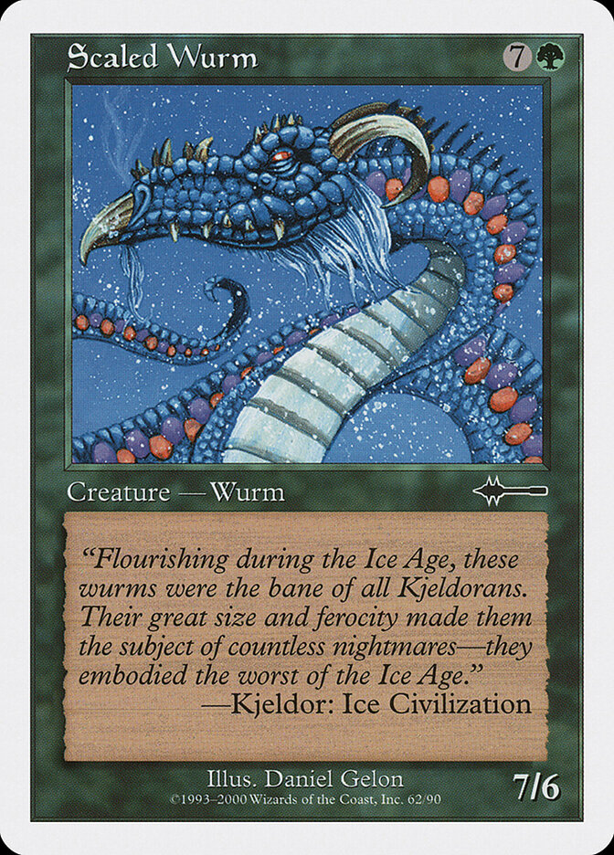 Serpente Terrestre Escamada / Scaled Wurm - Magic: The Gathering - MoxLand