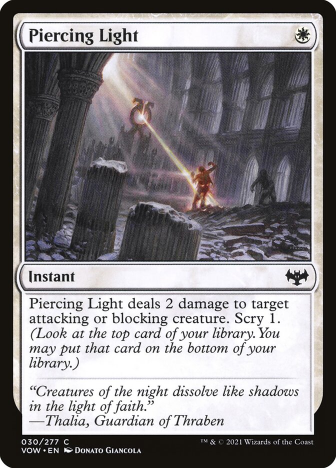 Luz Perfurante / Piercing Light - Magic: The Gathering - MoxLand