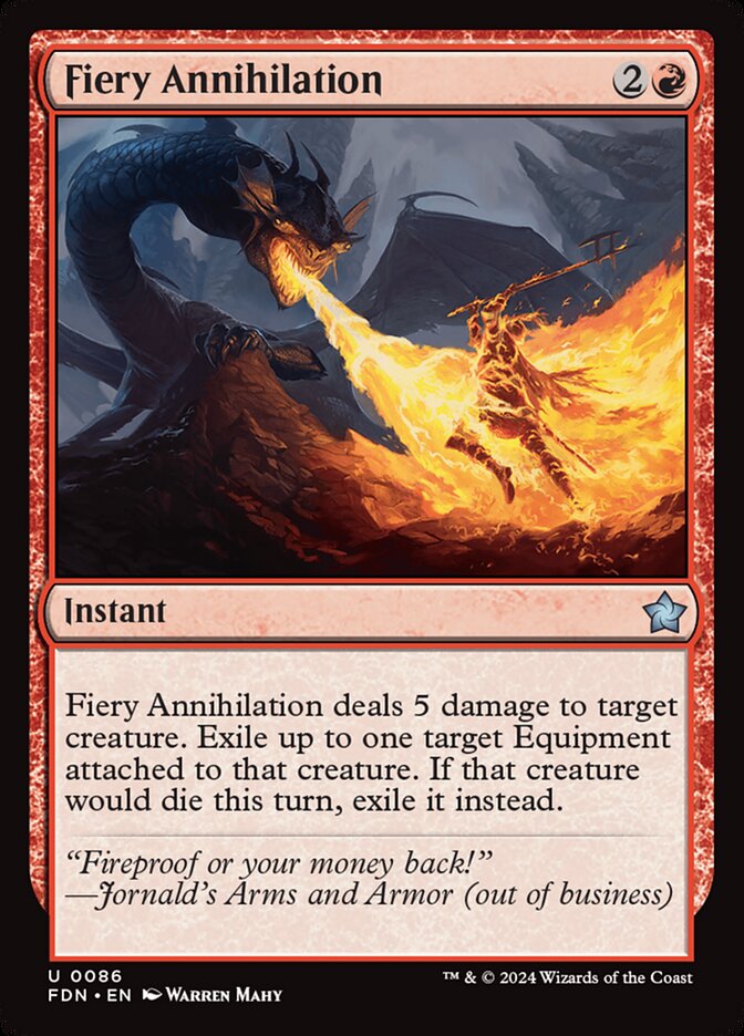 Aniquilação Flamejante / Fiery Annihilation - Magic: The Gathering - MoxLand