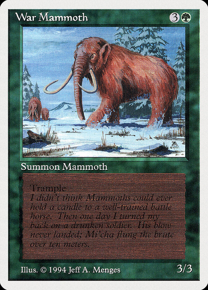 Mamute de Guerra / War Mammoth - Magic: The Gathering - MoxLand