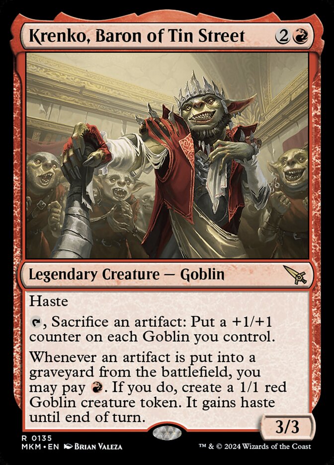 Krenko, Barão da Rua do Estanho / Krenko, Baron of Tin Street - Magic: The Gathering - MoxLand