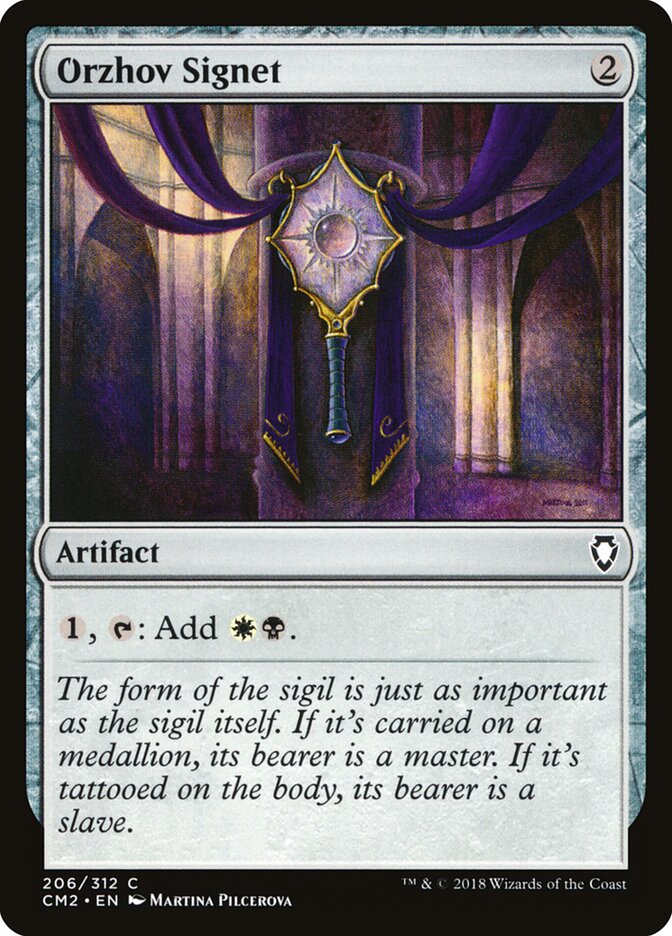 Sinete Orzhov / Orzhov Signet - Magic: The Gathering - MoxLand
