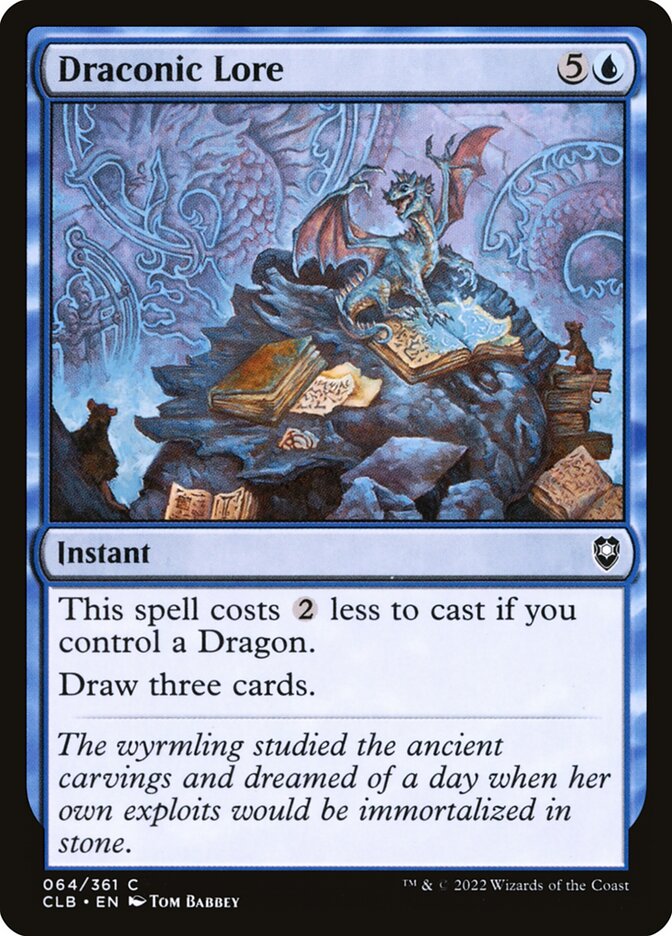 Saber Dracônico / Draconic Lore - Magic: The Gathering - MoxLand
