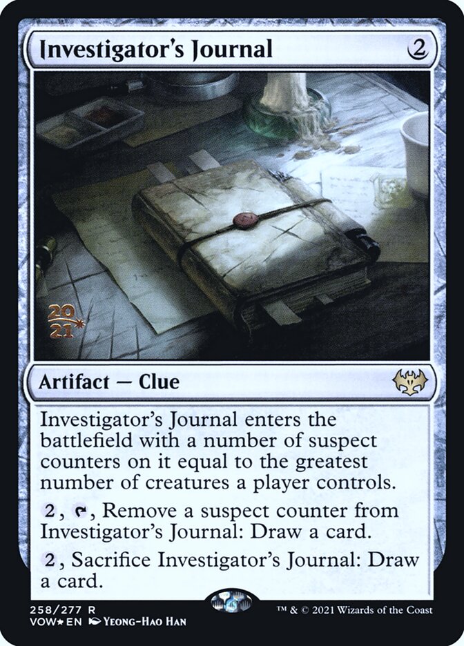 Diário do Investigador / Investigator's Journal - Magic: The Gathering - MoxLand