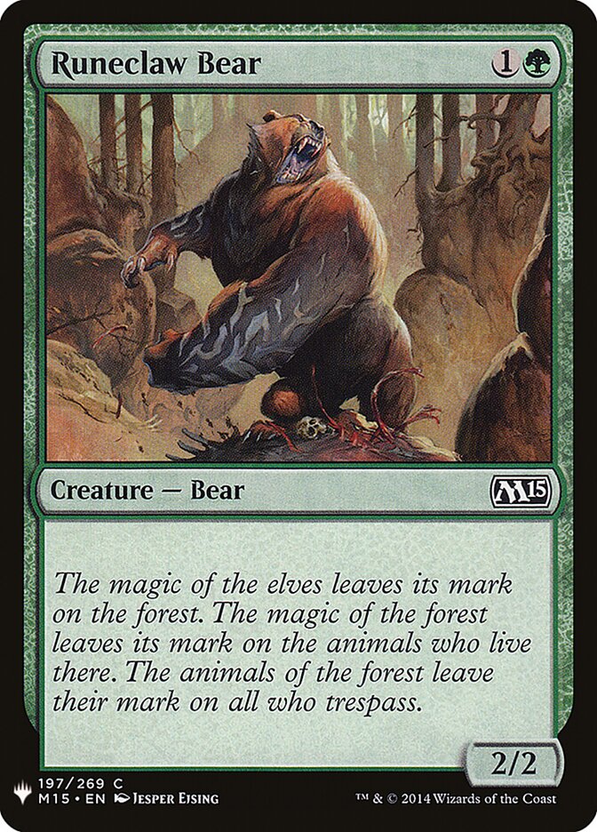 Urso Garra de Runa / Runeclaw Bear - Magic: The Gathering - MoxLand