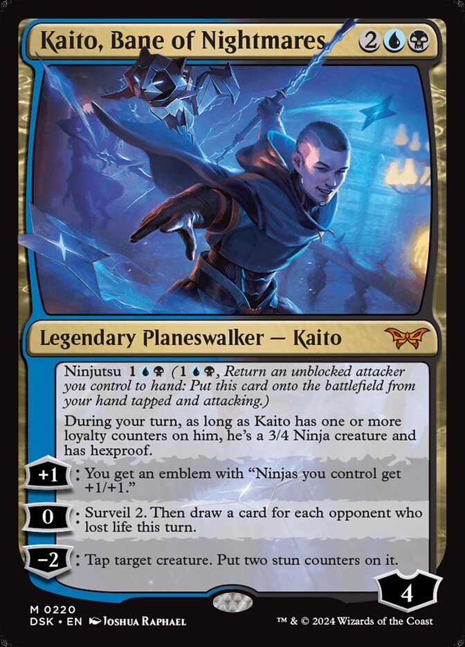 Kaito, Ruína dos Pesadelos / Kaito, Bane of Nightmares - Magic: The Gathering - MoxLand