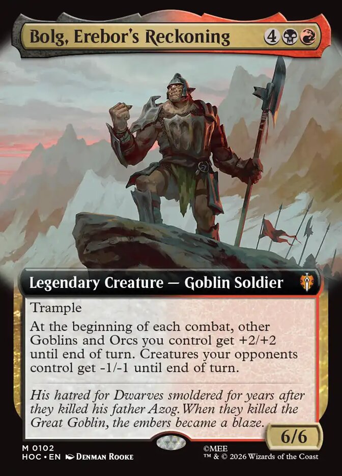Bolg, Erebor's Reckoning