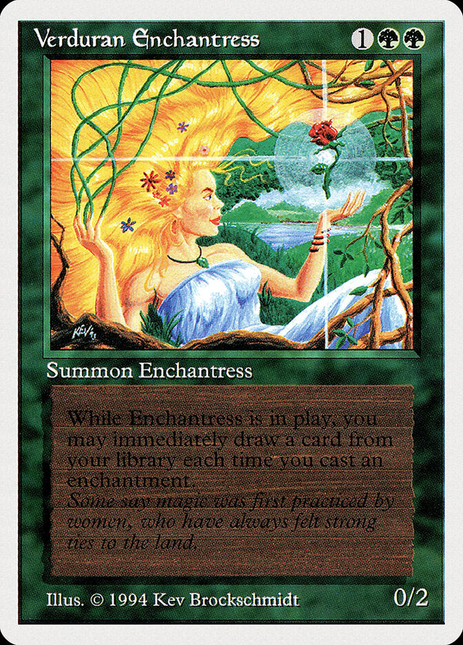 Bruxa de Verduran / Verduran Enchantress - Magic: The Gathering - MoxLand