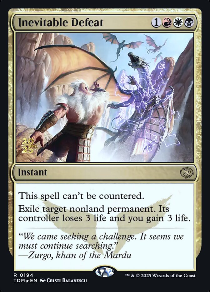 Inevitable Defeat - Magic: The Gathering - MoxLand