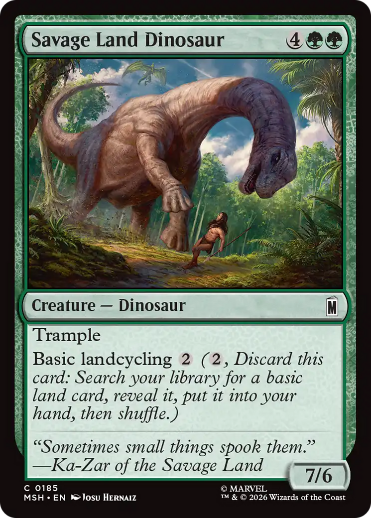 Savage Land Dinosaur - Magic: The Gathering - MoxLand