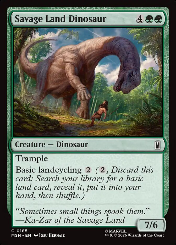 Savage Land Dinosaur - Magic: The Gathering - MoxLand