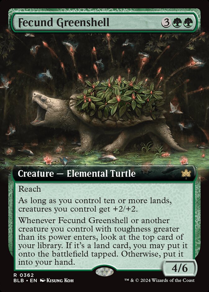 Carapaça Verde Fecunda / Fecund Greenshell - Magic: The Gathering - MoxLand