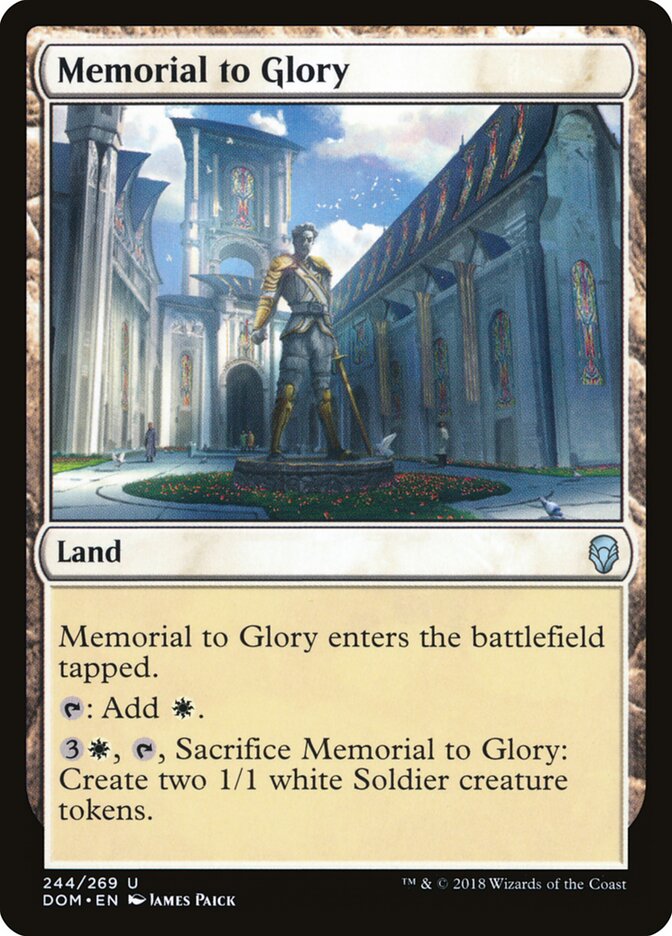 Memorial à Glória / Memorial to Glory - Magic: The Gathering - MoxLand